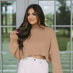 Ivy Wide Sleeve Sweater- Mocha