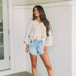 Tropics Button Blouse