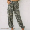 Camo Cargo Pants- Green