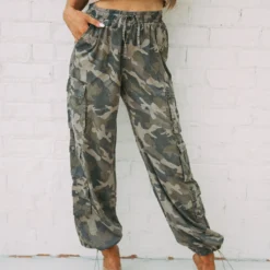 Camo Cargo Pants- Green