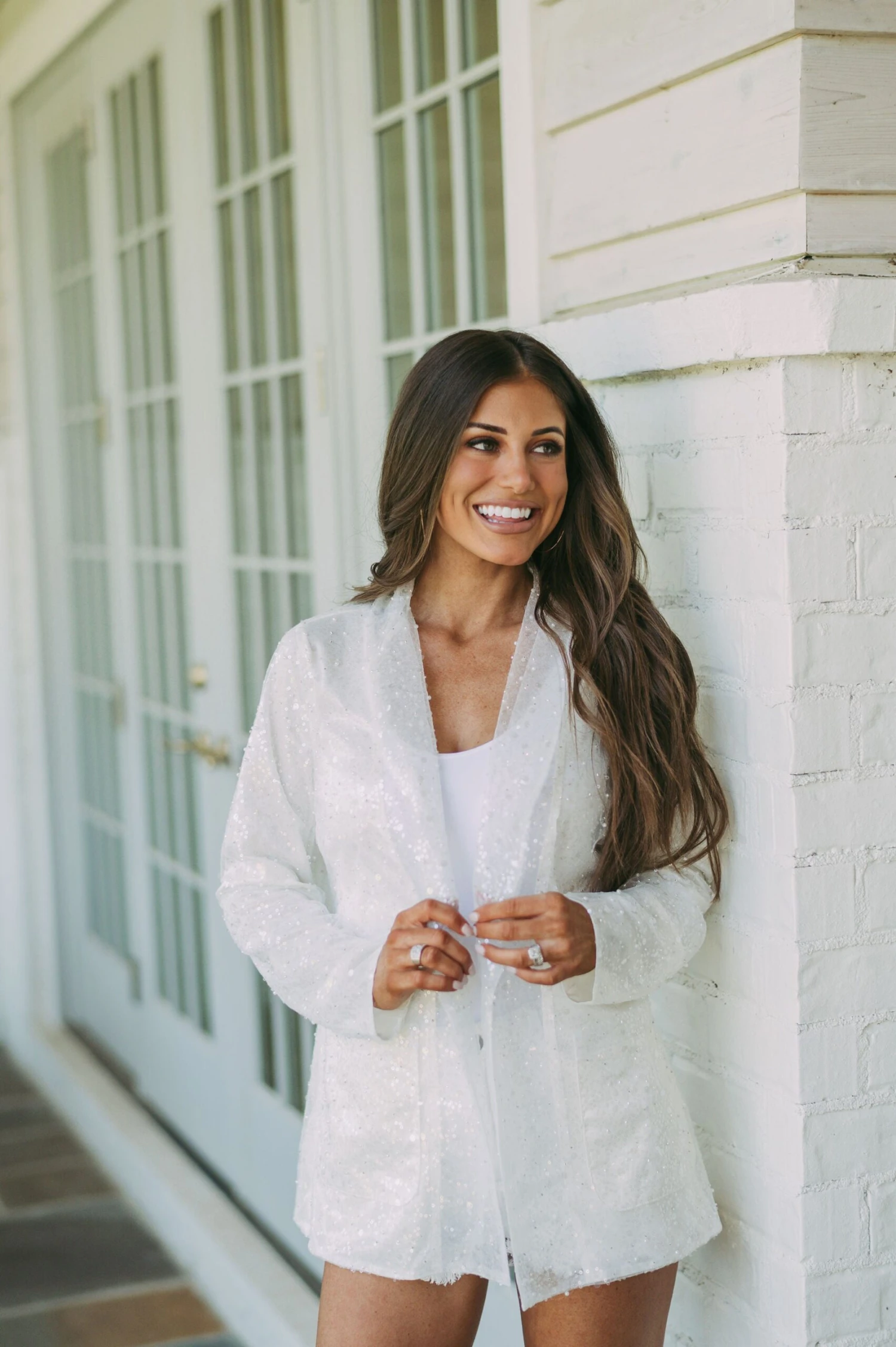 Pearl Sequin Blazer - Image 5