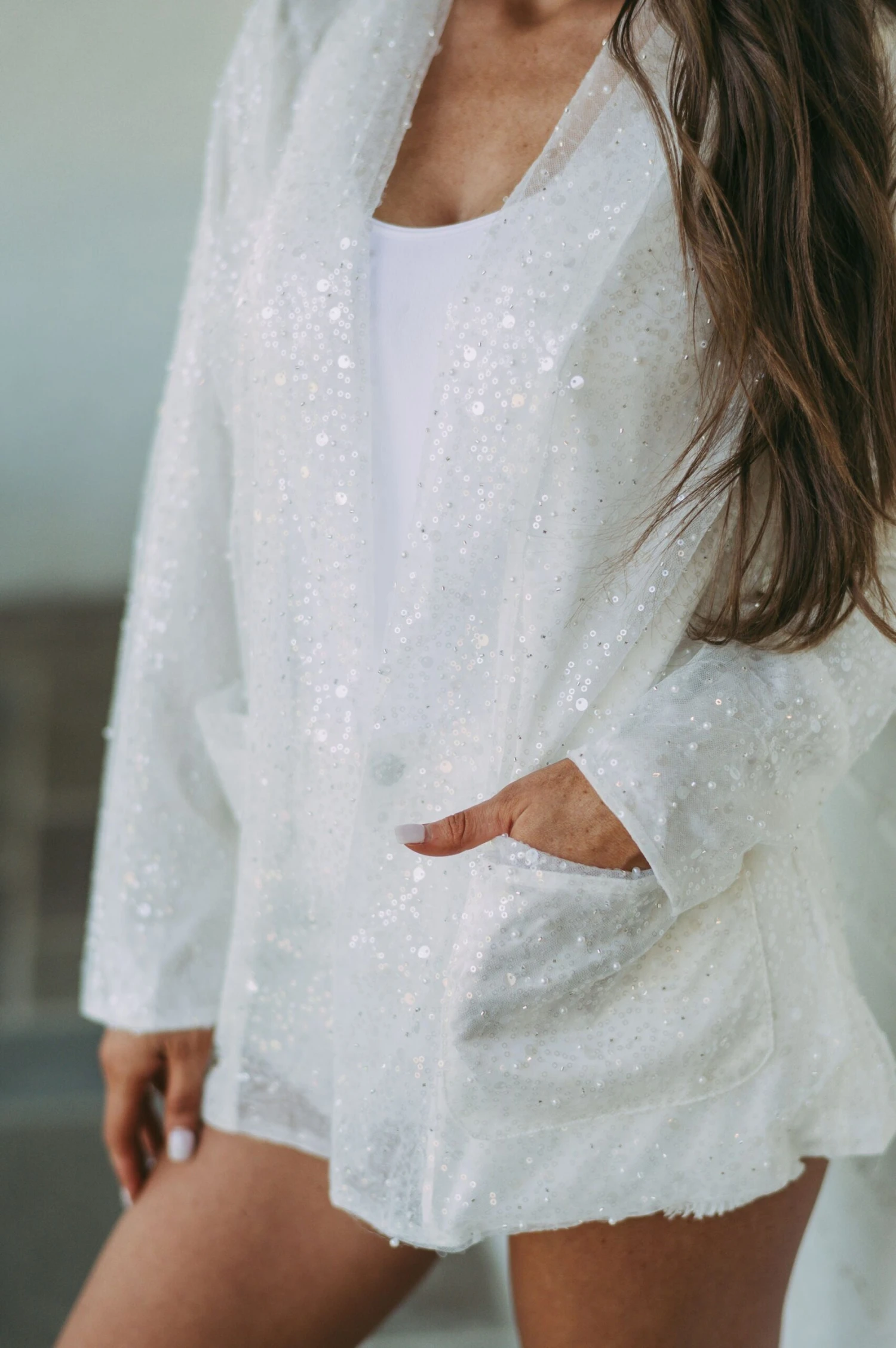 Pearl Sequin Blazer - Image 9