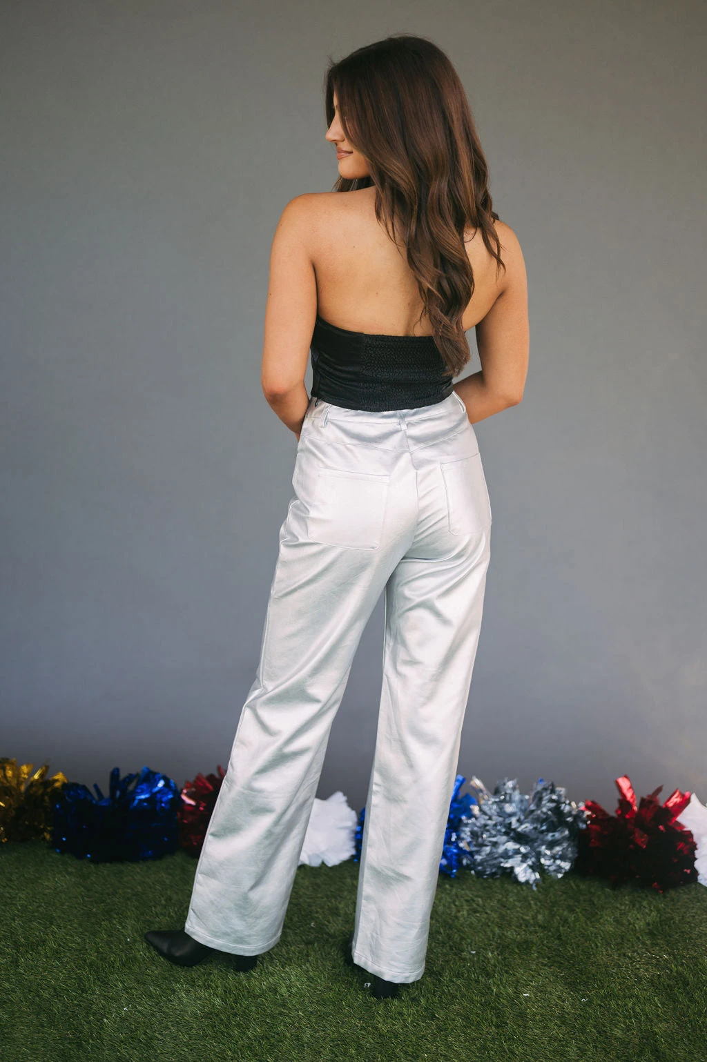 Satin Corset Top- Black - Image 9