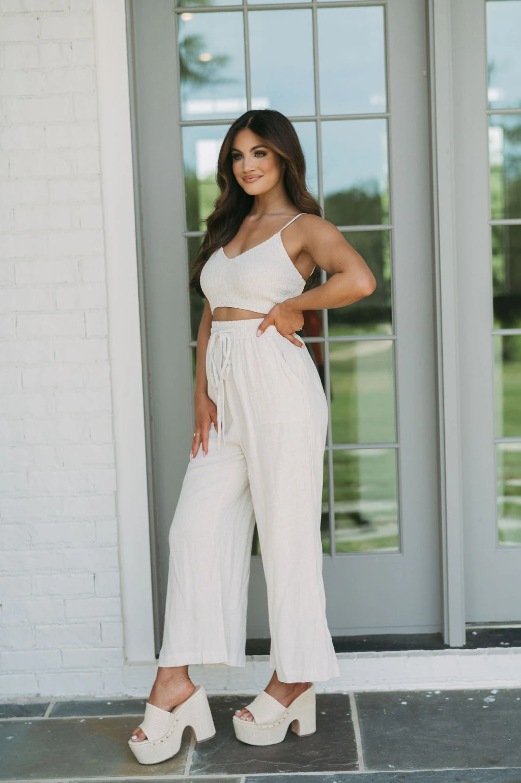 Nora Grace Pants Set-Oatmeal - Image 7