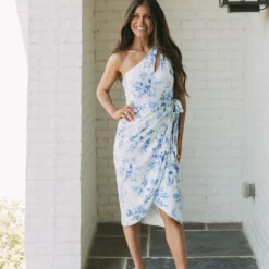 Floral Tulip Hem Midi Dress