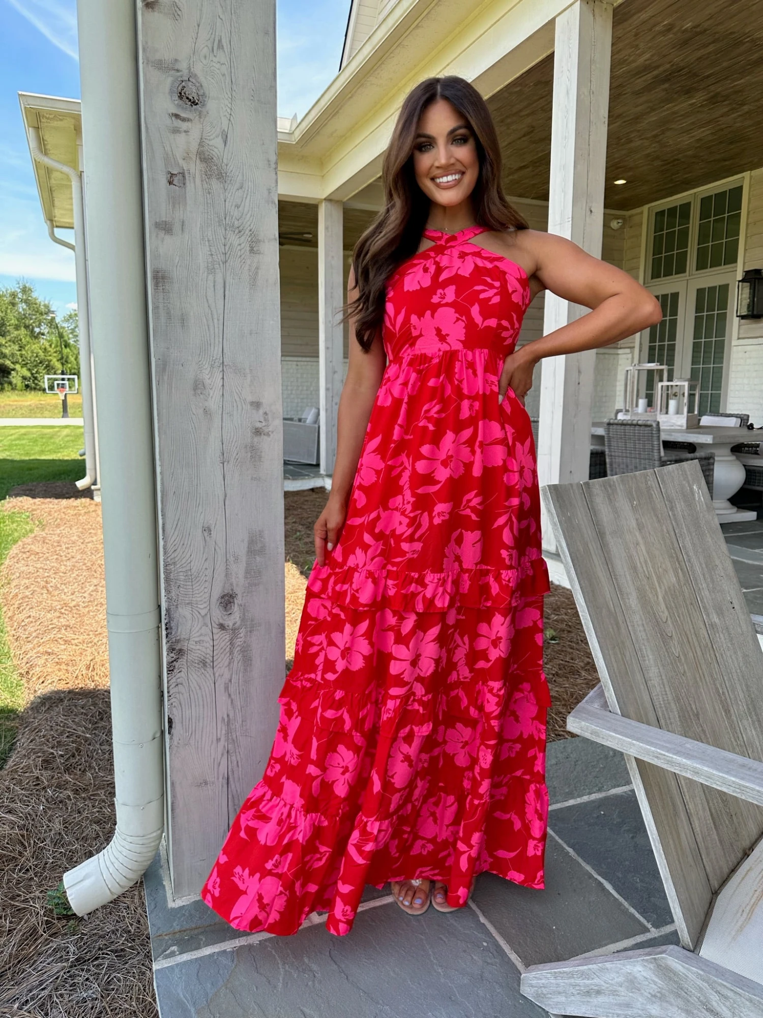 Tropics Halter Maxi Dress - Image 7